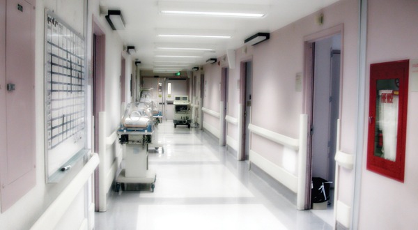 Hospital Maternity Ward Hallway