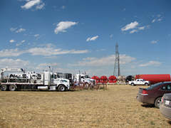 View of Frac site