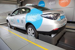 Electric vehicle in a battery switch station