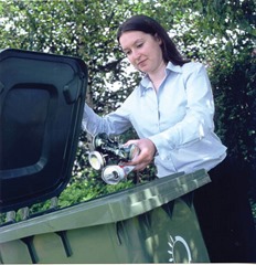 recycling green bin