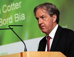 Aidan Cotter, CEO Bord Bia addresses the biennial Bord Bia Poultry & Egg conference at the HIllgrove Hotel Monaghan on Wednesday morning.  Photo: Lorraine Teevan