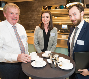 Jim Curran, Health Service Executive; Eimear O’Hanrahan, Matheson and Graham Bloomfield, Gibney Communications.