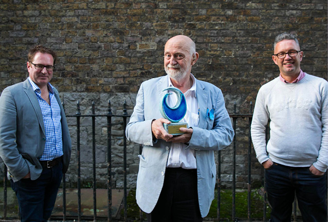 Pictured are Gary Leyden, Commercial Director, NDRC; Joe O’Brien, Director, Medi Morpho; Richard Corbridge, CIO, HSE.