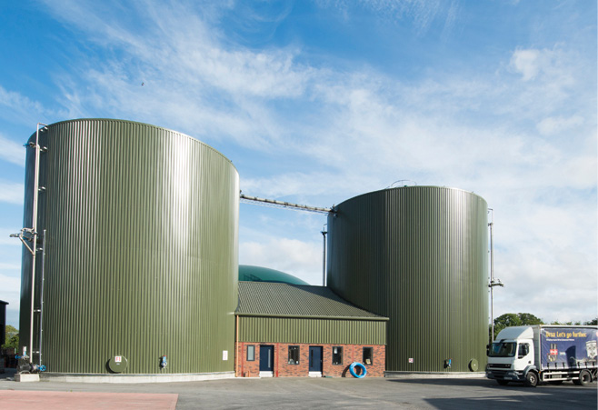 Renewable gas – generated principally through a process called anaerobic digestion. Photo features AD site in Nurney, County Kildare.