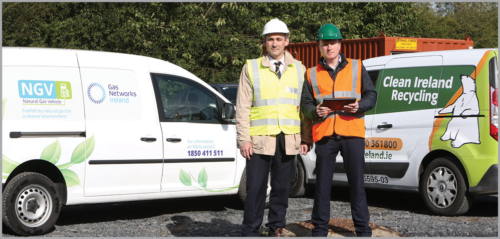 Dan FitzPatrick Commercialisation Manager, Gas Networks Ireland and Brian Lyons, Operations Director, Clean Ireland Recycling.