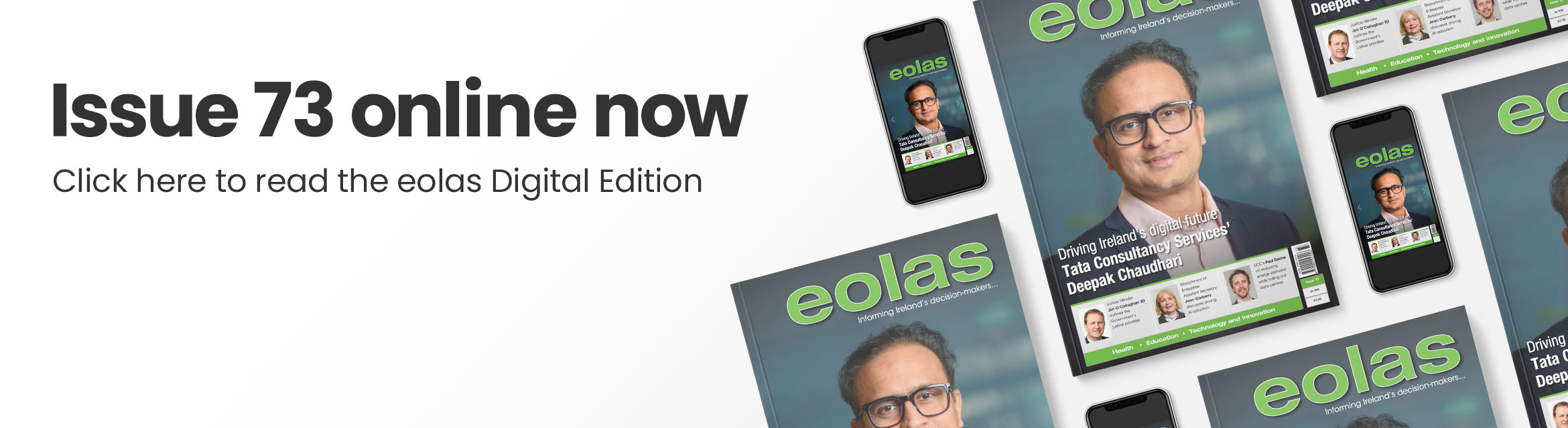 Issue 73 online now • Read the eolas Digital Edition